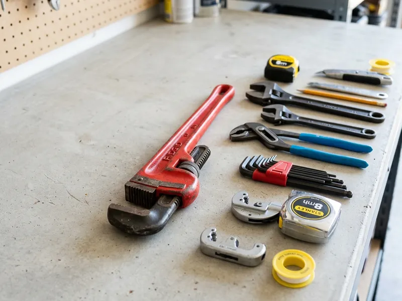 Professional plumbers in Keene, CA equipped with top-tier tools for residential and commercial plumbing services.